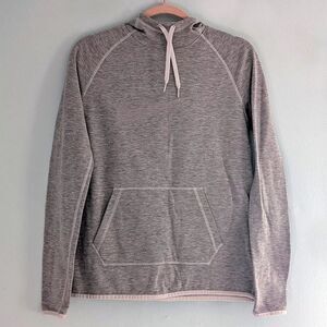 Nike Sweatshirt Dri-Fit Hoodie Lavender Gray Heathered Running Swoop Small